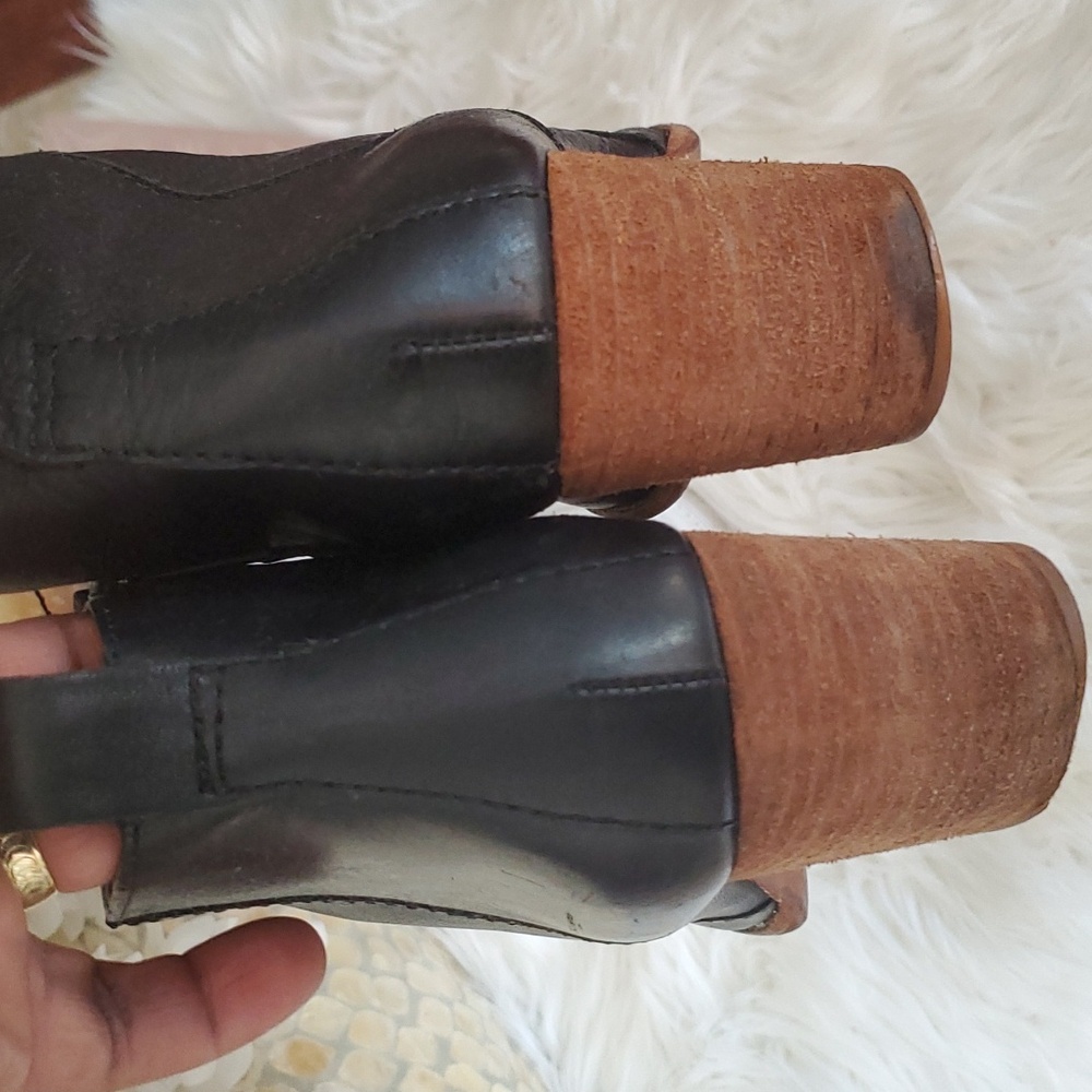 Madewell Brenner black leather ankle bootie size 8 - Picture 6 of 16